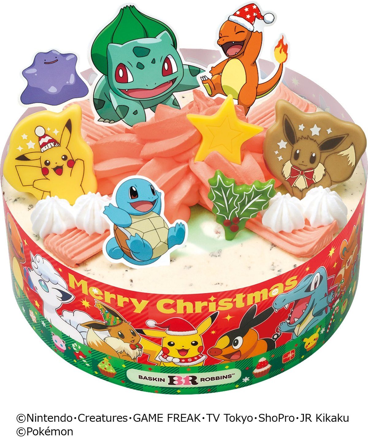サーティワン ポケモン クリスマス アイスクリームケーキ ピカチュウ イーブイ