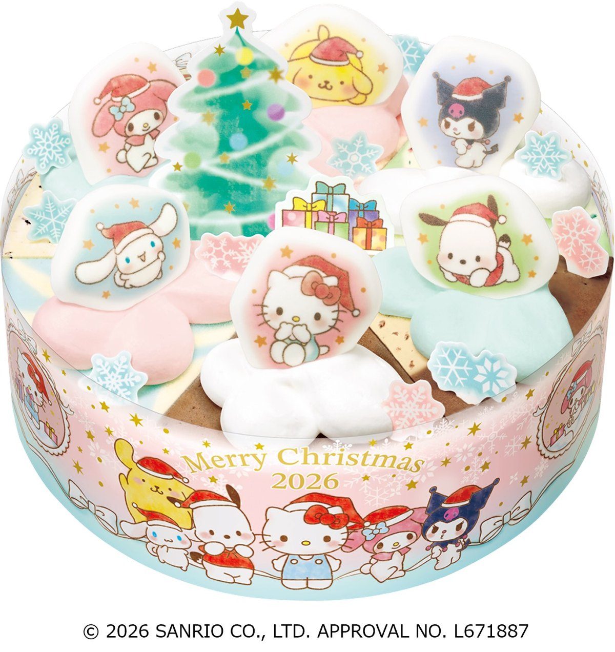 サーティワン サンリオキャラクターズ クリスマス パレット6 ハローキティ クロミ