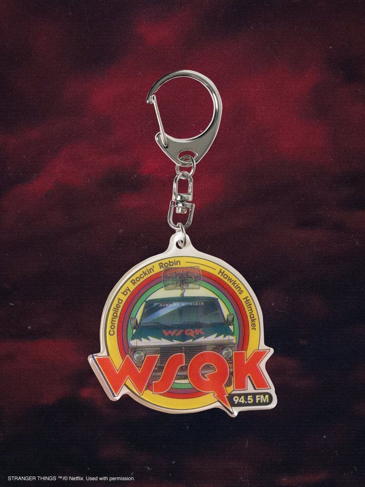 WSQK Radio Acrylic Key Chain ラジオカー型