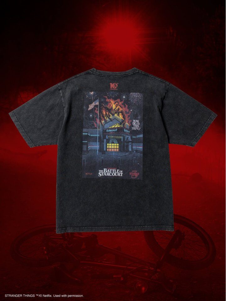 STRANGER THINGS ART T-shirt バックプリント3