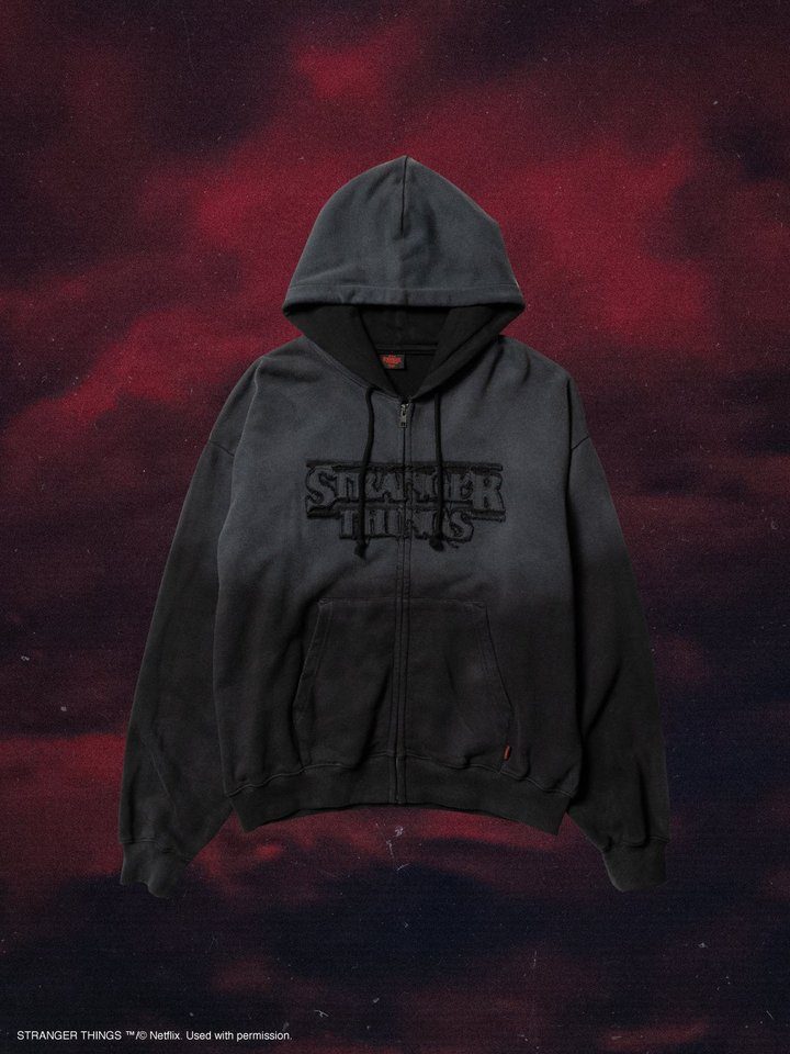 Faded Full-Zip Hoodie ブラック