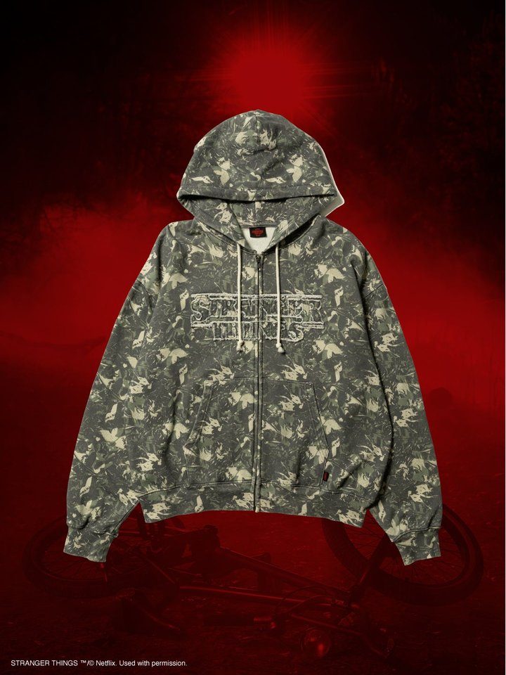 Faded Full-Zip Hoodie カモ柄