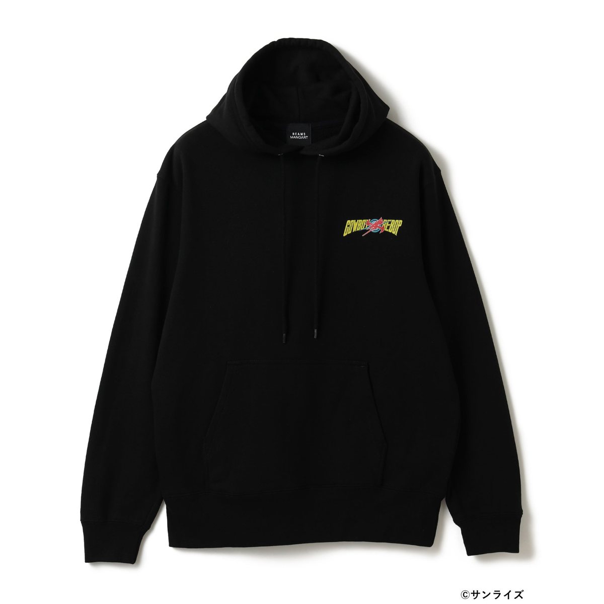 ビバップ×BEAMS MANGART フーディー① ブラック 前面