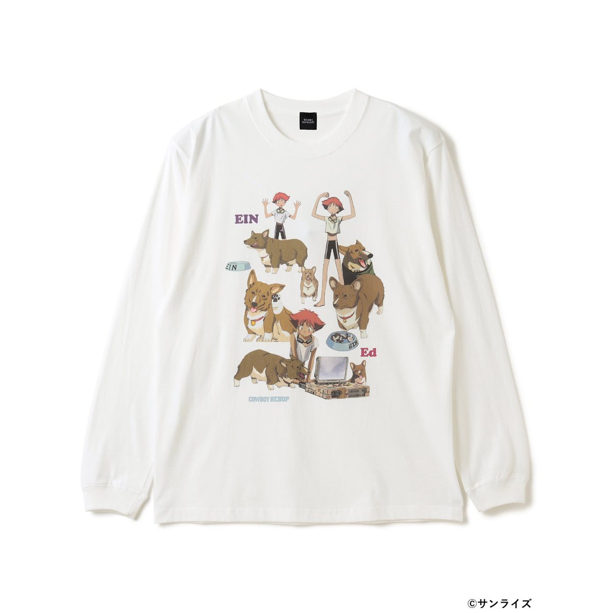 ビバップ×BEAMS MANGART ロングスリーブTシャツ ホワイト