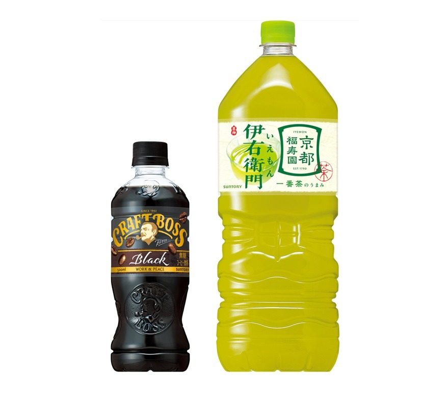 サントリーの値上げ対象商品 クラフトボスと伊右衛門2Lペットボトル