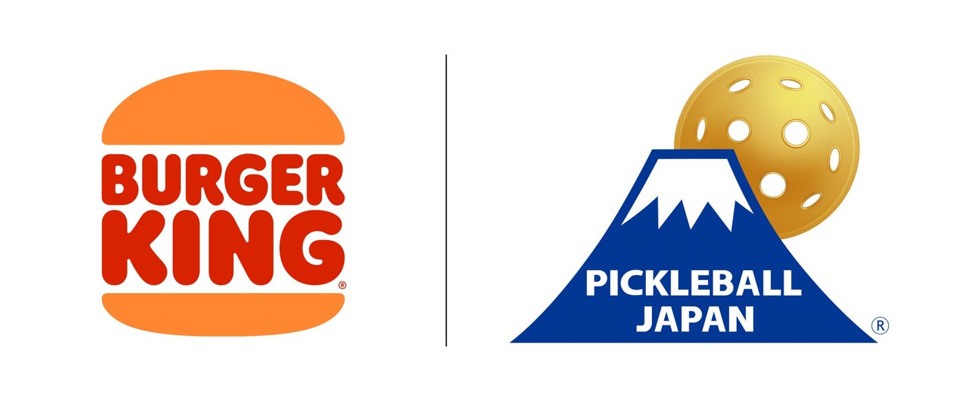 バーガーキングとピックルボールジャパンのロゴ