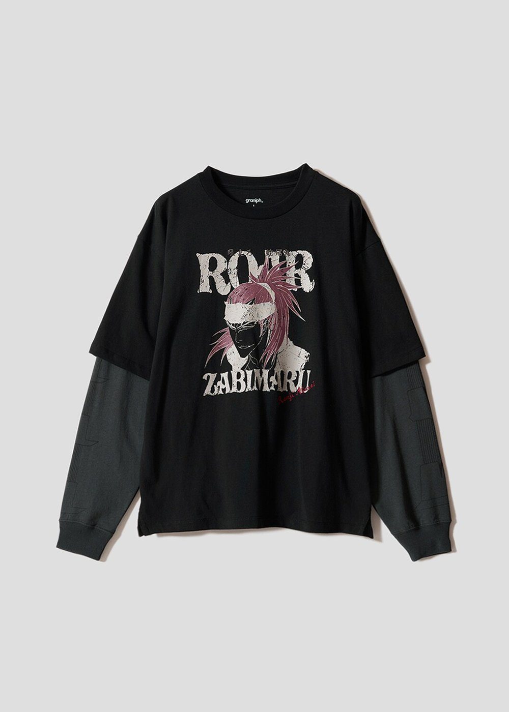 グラニフ×BLEACH 吼えろ「蛇尾丸」レイヤードビッグシルエット長袖Tシャツ