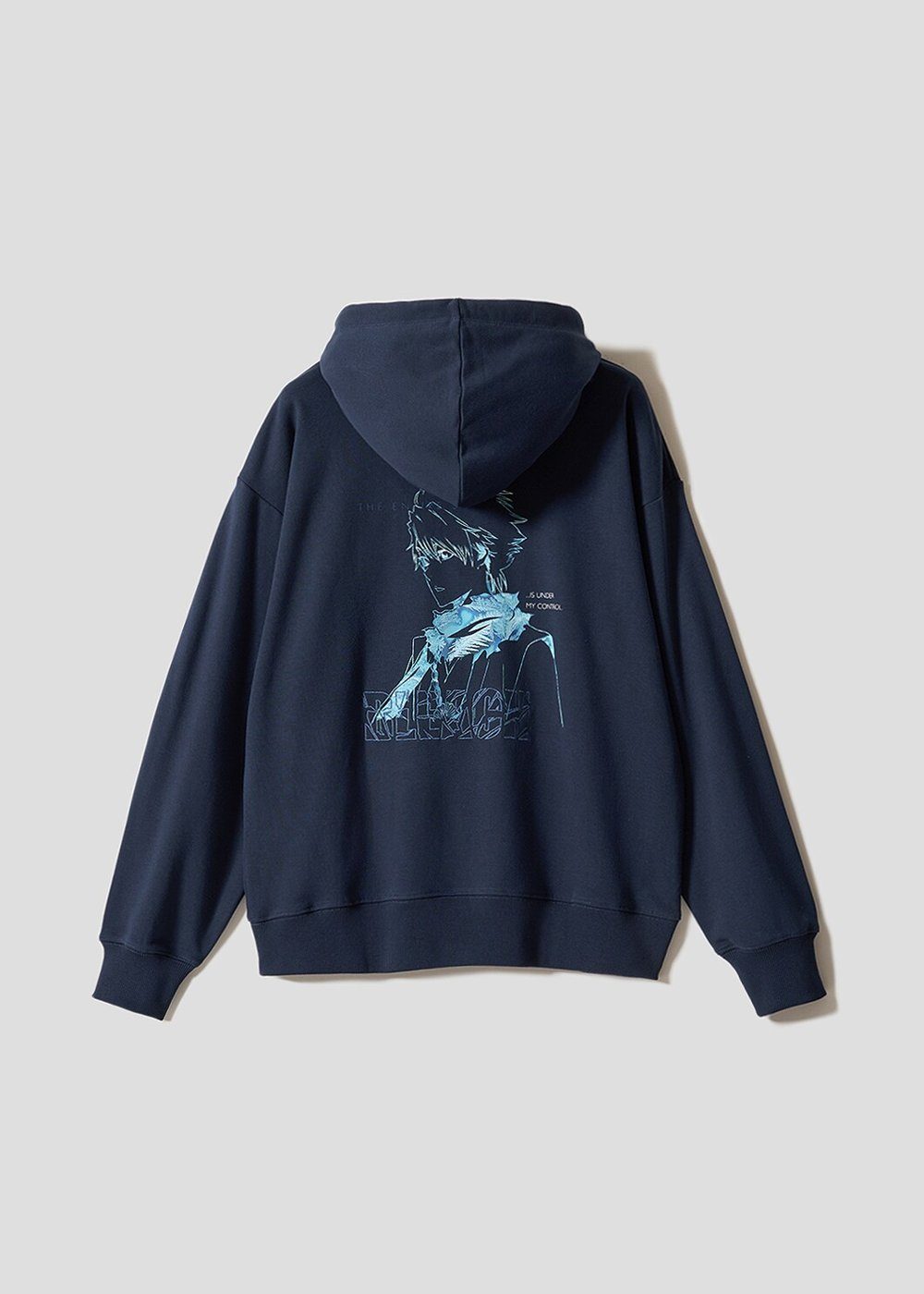 グラニフ×BLEACH 霜天に坐せ「氷輪丸」ビッグシルエットパーカーのバックデザイン