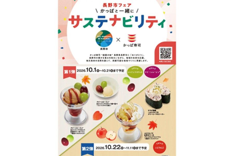 かっぱ寿司 長野市フェア かっぱと一緒にサステナビリティ