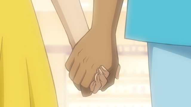 名探偵コナン 平次と和葉が手をつなぐ場面カット