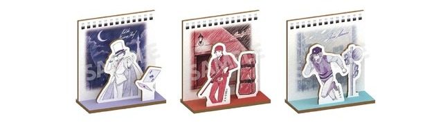 木製ジオラマスタンドの立体イメージ(後半3種)