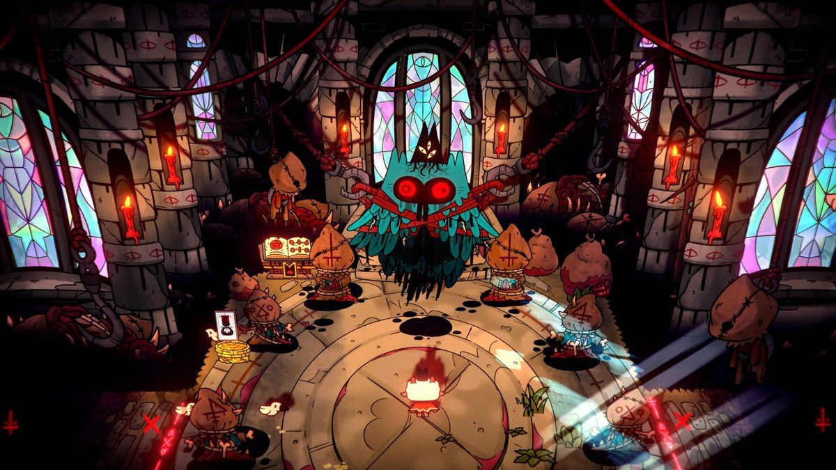Cult of the Lamb Switch 2版の教団施設内のスクリーンショット