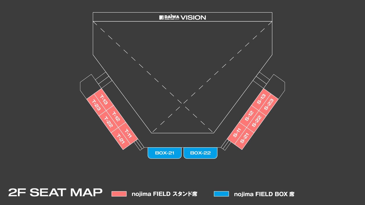 THE LIVE Supported by 大和地所 横浜の2階座席図