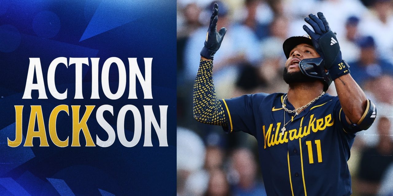 ブルワーズの選手を紹介するMLB公式グラフィック
