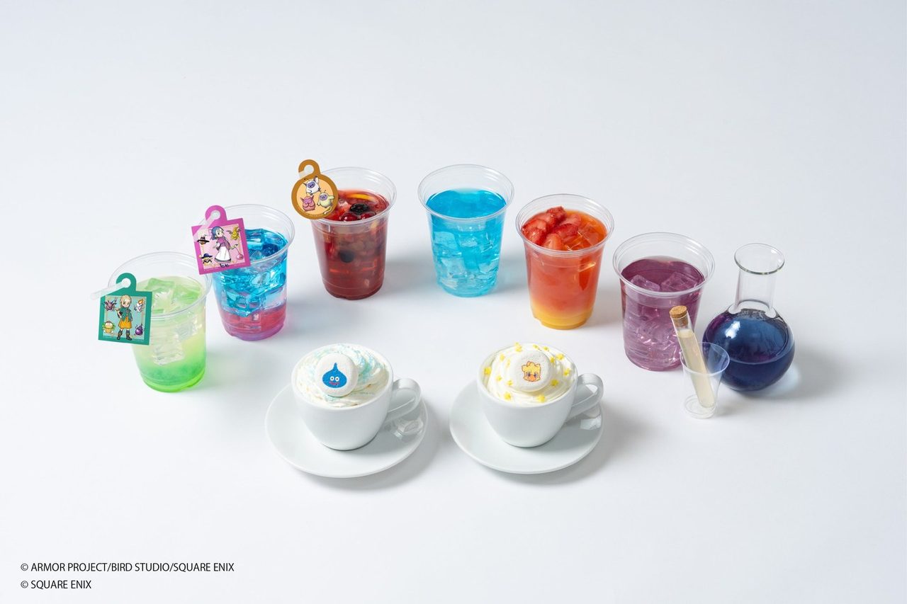 スラチョコキッチンのコラボドリンク(ポーションやジュースのイメージ)