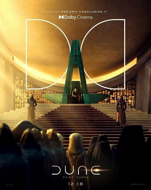 デューン砂の惑星PART3 Dolby Cinema版ビジュアル 王座に座るポール