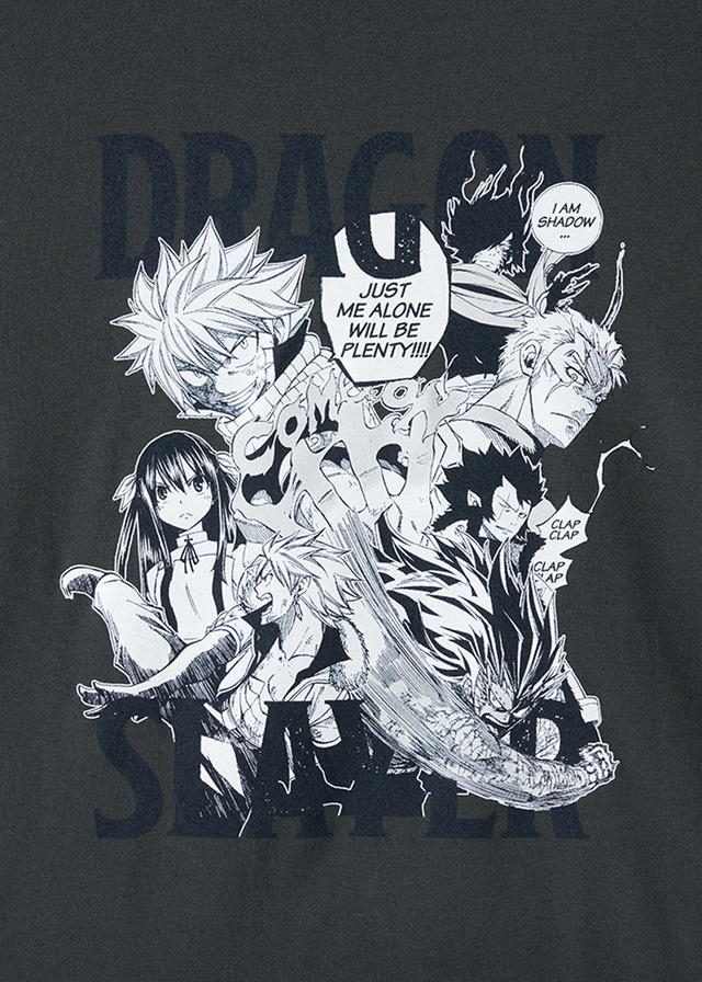 FAIRY TAIL グラニフ 滅竜魔導士 Tシャツ 7人の滅竜魔導士のコラージュ