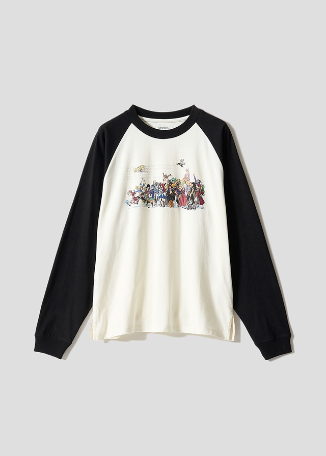 FAIRY TAIL グラニフ ラグラン長袖Tシャツ ギルドのキャラクター集合デザイン