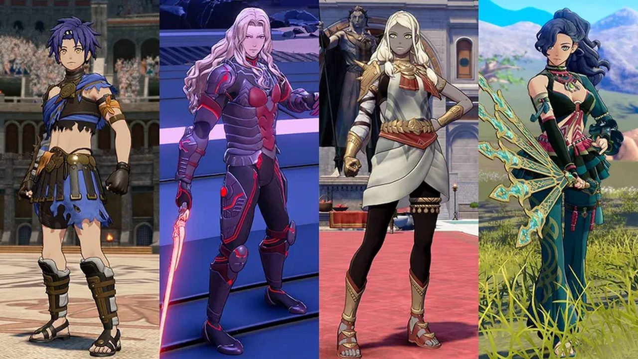 FE万紫千紅 第2弾の衣装を着たキャラクター4人