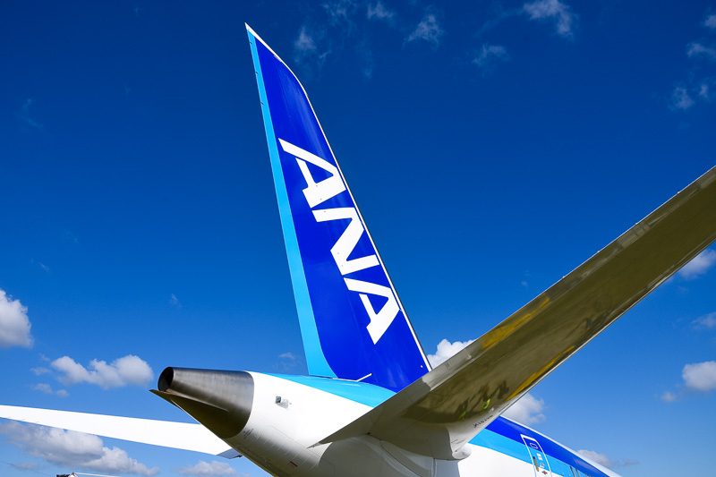 ANAの旅客機の尾翼