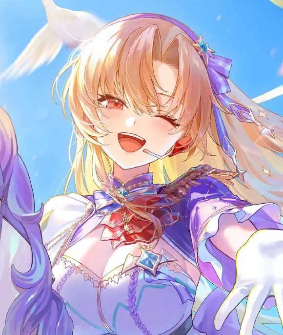フレン・E・ルスタリオ 1st LIVEの出演者ビジュアル 笑顔でウインクするフレン