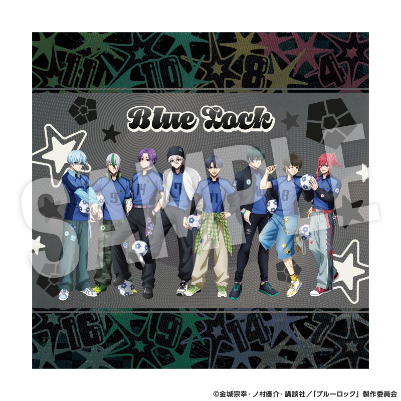 ブルーロック BLOKE CORE バンダナ ロゴ入りのブラックのデザイン