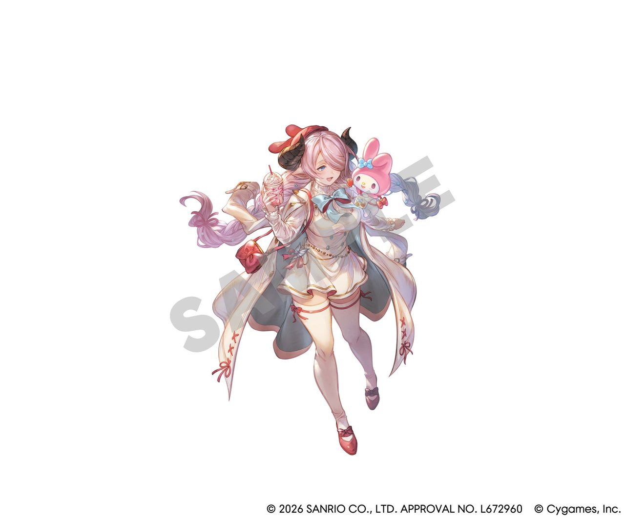 マイメロディとナルメアのコラボイラスト