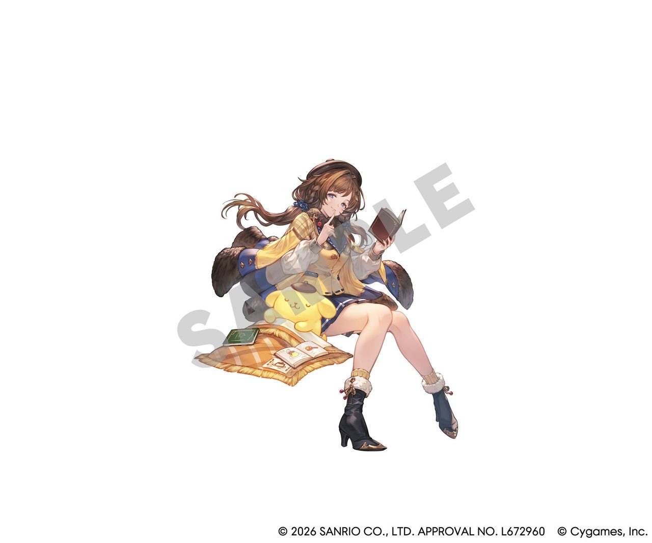 ポムポムプリンとラジエルのコラボイラスト