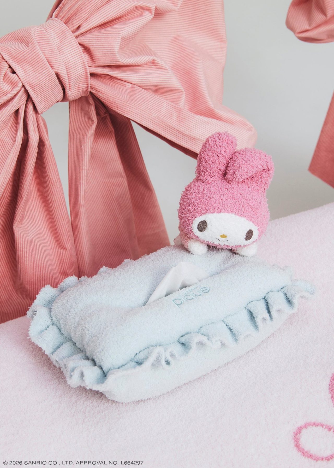 マイメロディのぬいぐるみとティッシュケース ジェラート ピケ×サンリオ