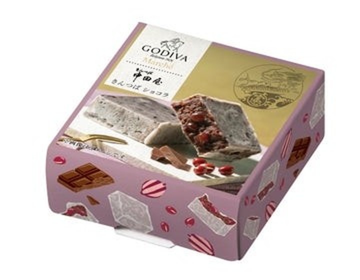 きんつば ショコラのパッケージ ゴディバマルシェ×中田屋