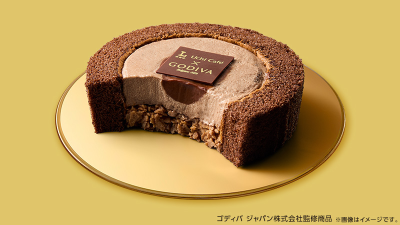 Uchi Café×ゴディバ ショコラロールケーキ ガナッシュとフィアンティーヌ