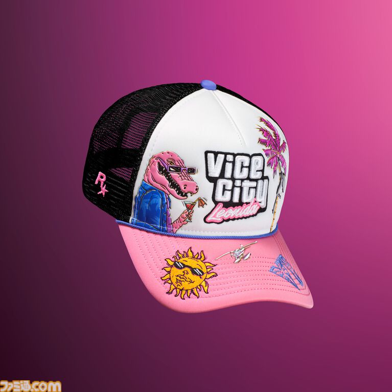 GTA6 コレクターズボックス付属のNew Era 9FORTY スナップバックハット Vice City Leonida の刺繍入り