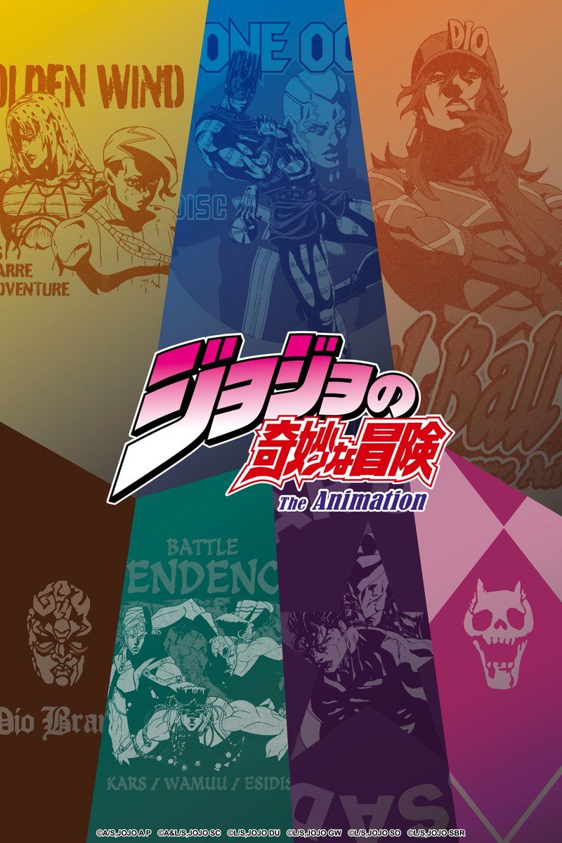 GU×ジョジョの奇妙な冒険 第2弾コラボの公式キービジュアル