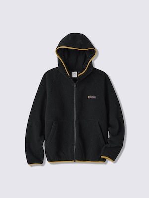 GU×ポケモン フリースフルジップパーカ BLACK ピカチュウのシルエット