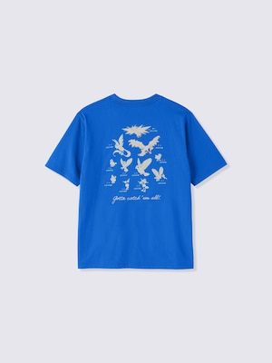 GU×ポケモン グラフィックT BLUE 空を飛ぶポケモン