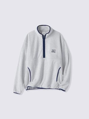 GU×ポケモン ハーフジップフリースプルオーバー LIGHT GRAY ミュウ