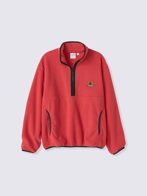 GU×ポケモン ハーフジップフリースプルオーバー RED リザードン