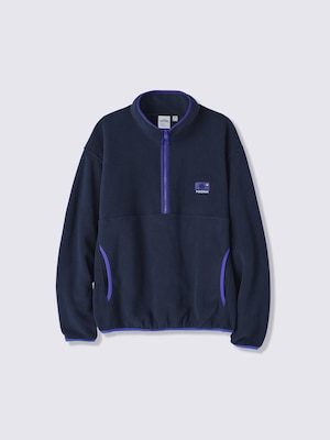 GU×ポケモン ハーフジップフリースプルオーバー NAVY ゲンガー