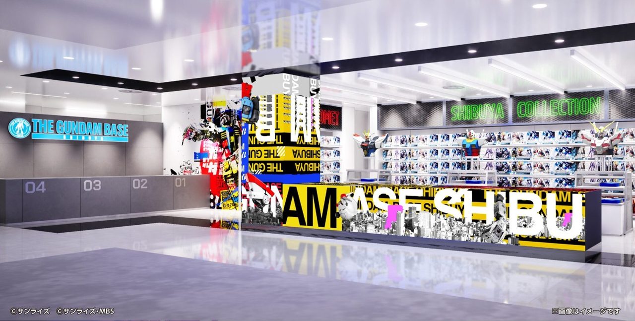 ガンダムベース渋谷の店内イメージ 渋谷PARCO5階の新店舗