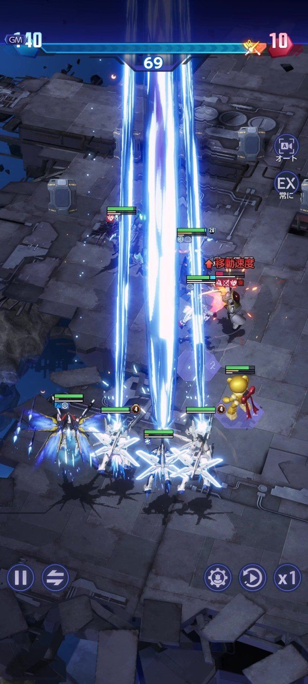 ガンダム ブリッツオーダー ネットワークテストのバトルシーン(開発中)