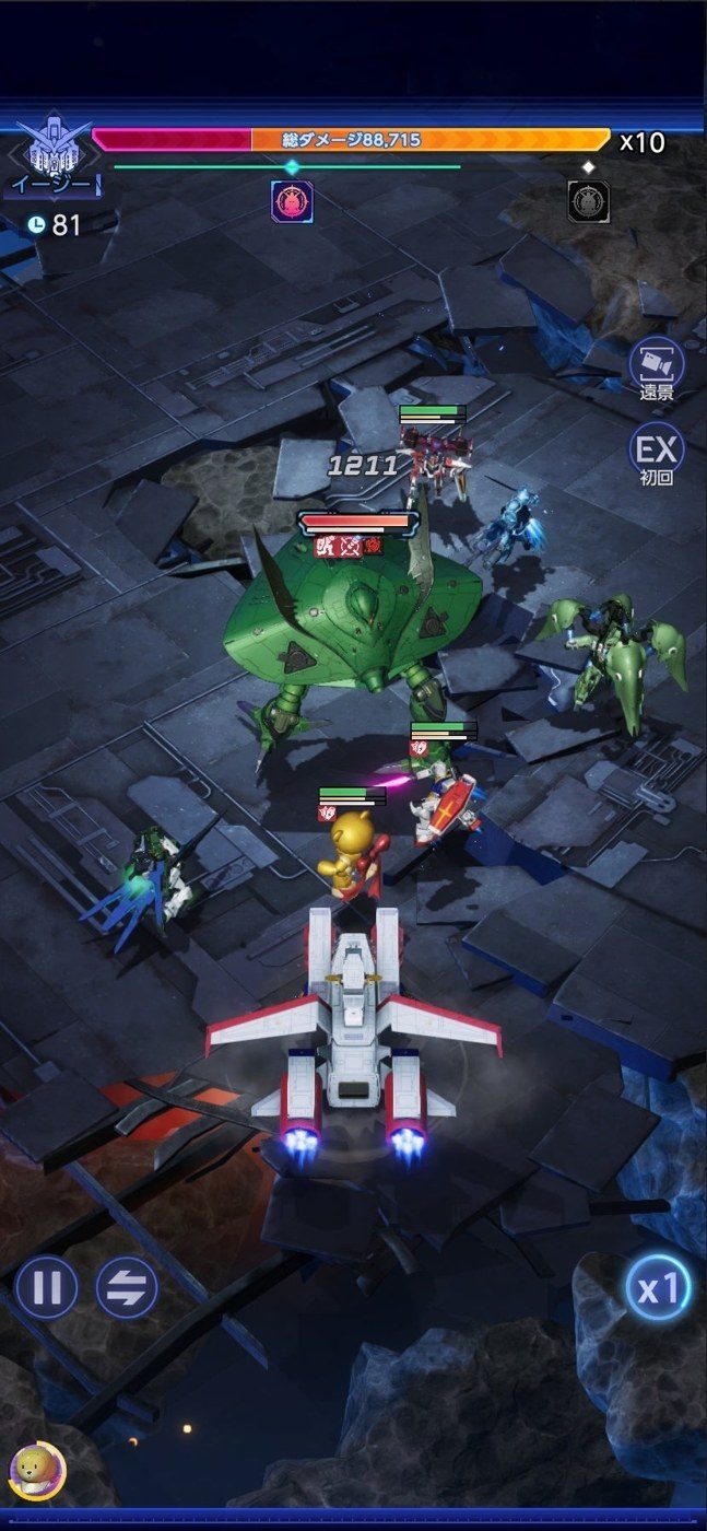 ガンダム ブリッツオーダーの宇宙戦闘シーン(開発中)