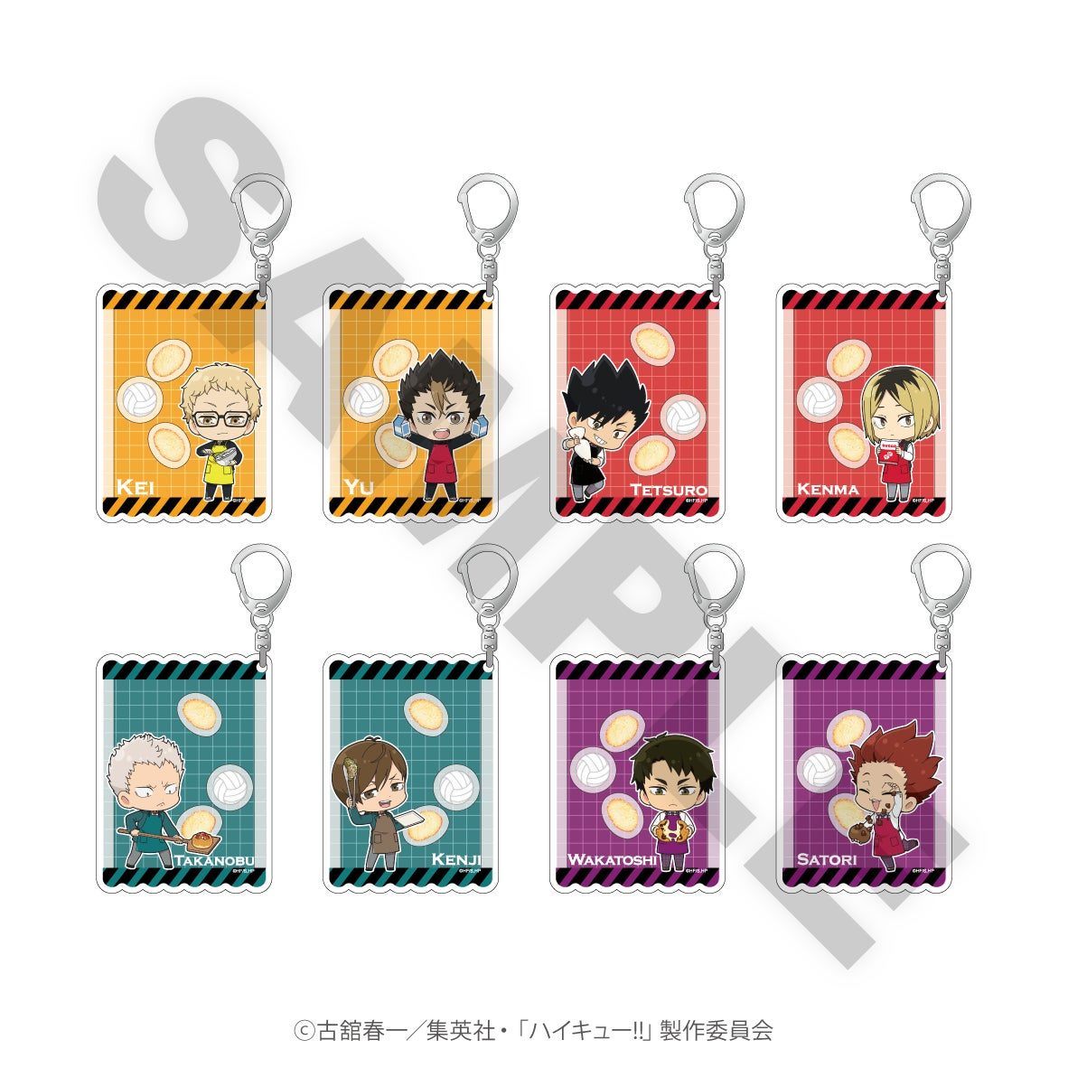 ハイキュー×オールハーツ コラボグッズ トレーディングアクリルブロック全8種