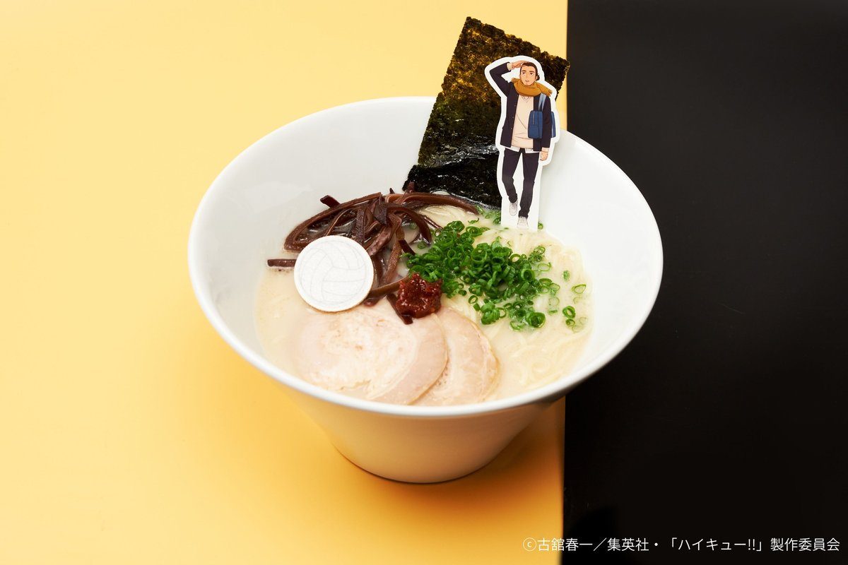 ハイキュー!! and GALLERY コラボカフェのコラボフード 東峰のとんこつラーメン