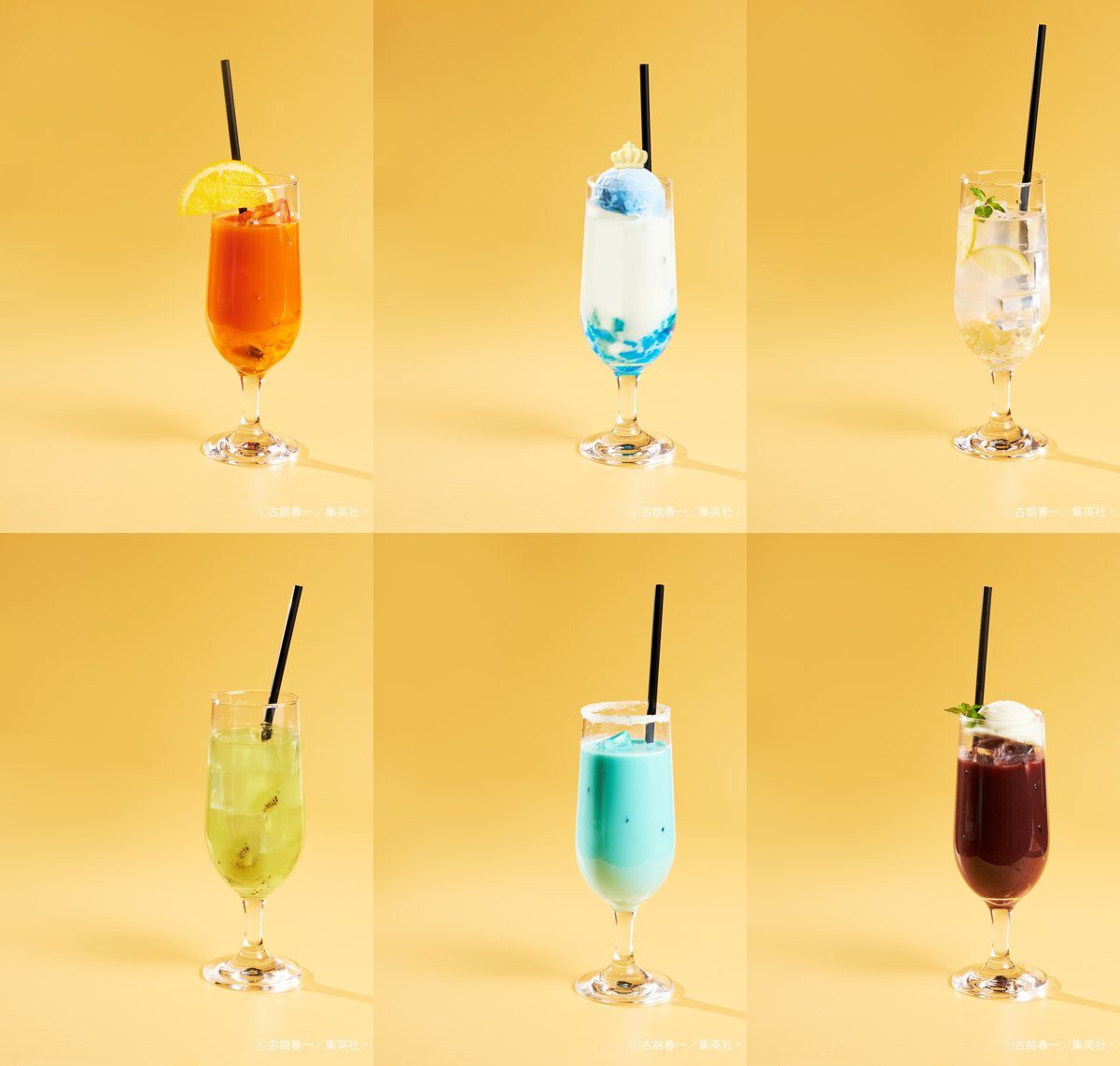 ハイキュー!! and GALLERY コラボカフェのコラボドリンク全6種