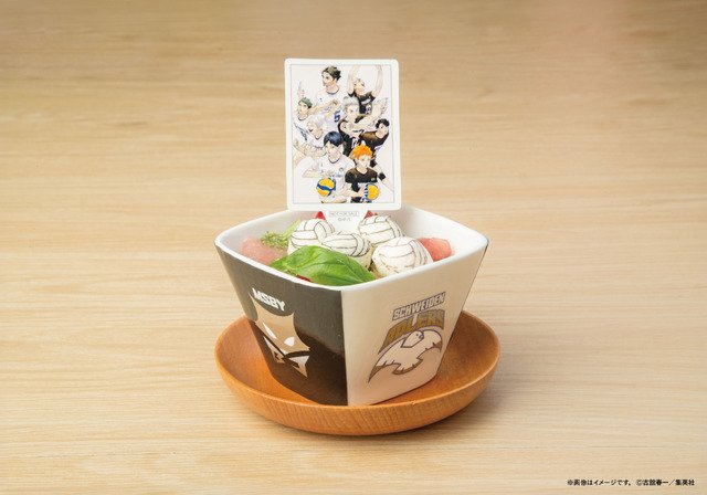 シュヴァイデンアドラーズ対MSBYブラックジャッカルのボールかごカプレーゼ。かご型の器に盛った一品