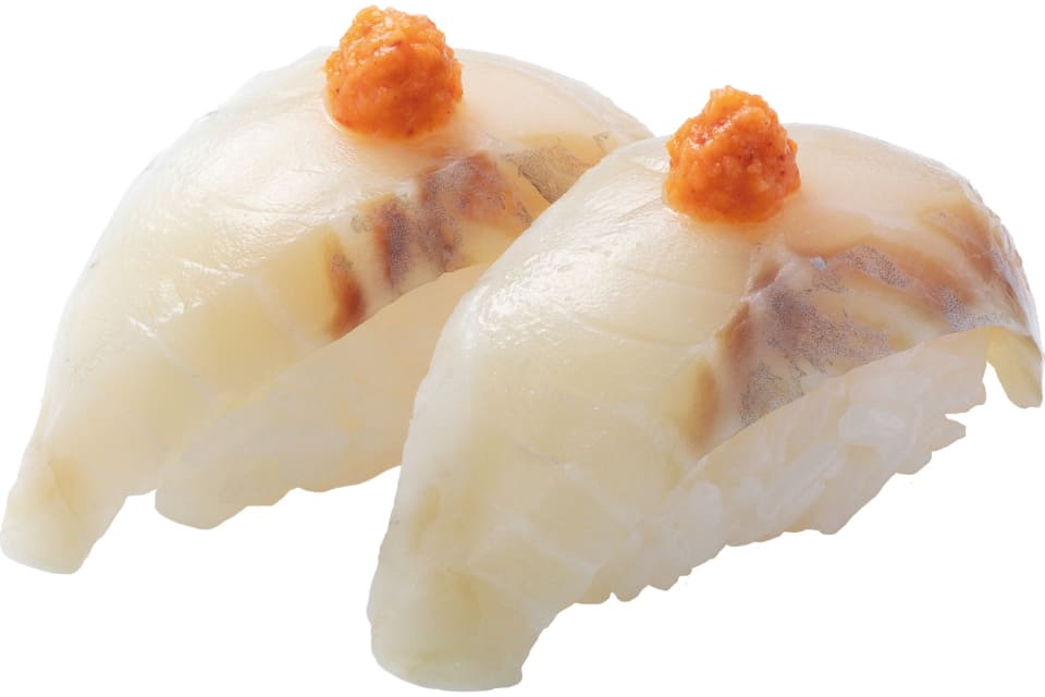 はま寿司 北海道産 塩〆黒そい もみじおろしのせ 160円