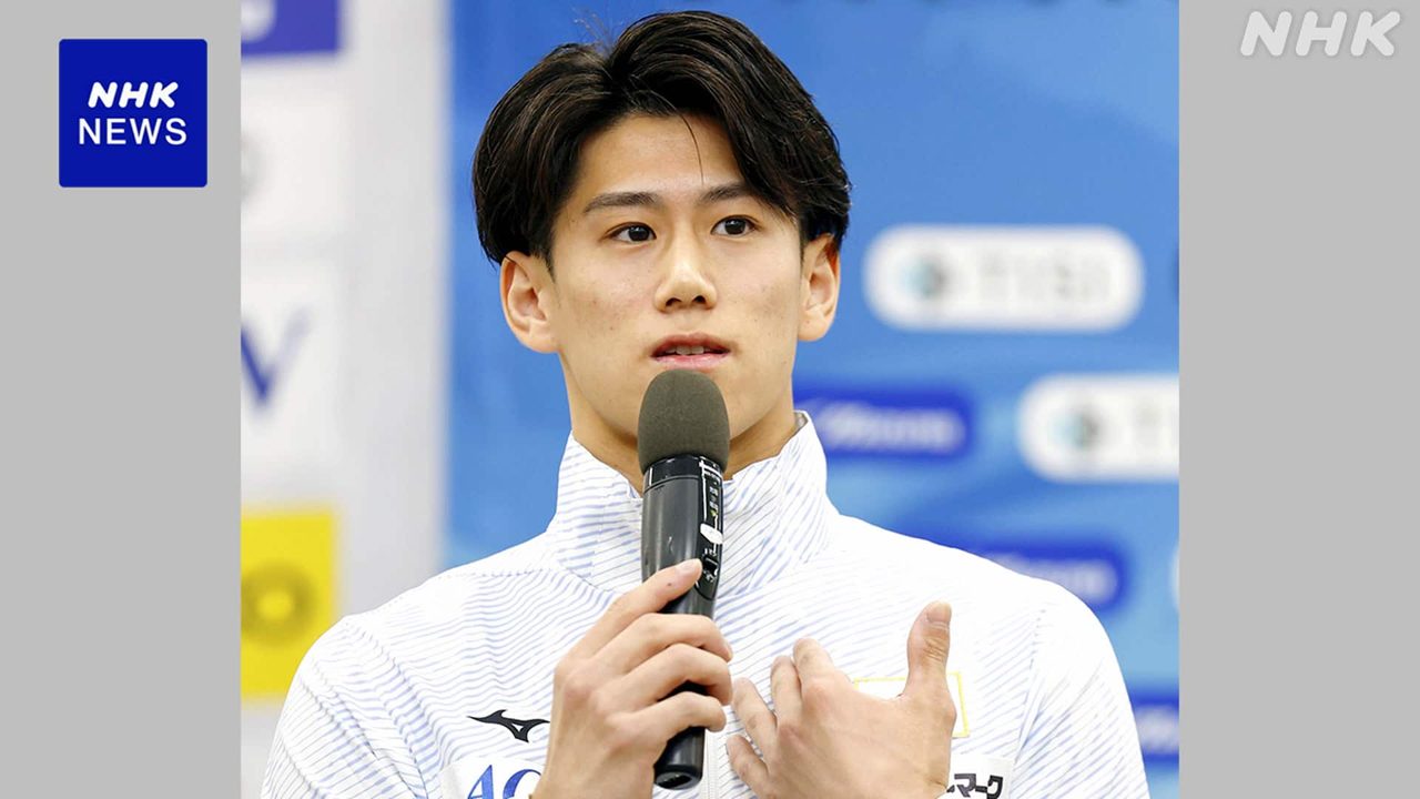 取材に応じる橋本大輝 世界体操2026個人総合4連覇