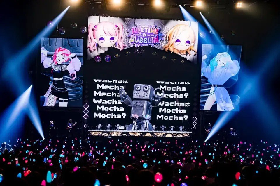 HIMEHINA ワールドツアー LIFETIME is BUBBLIN のライブステージ