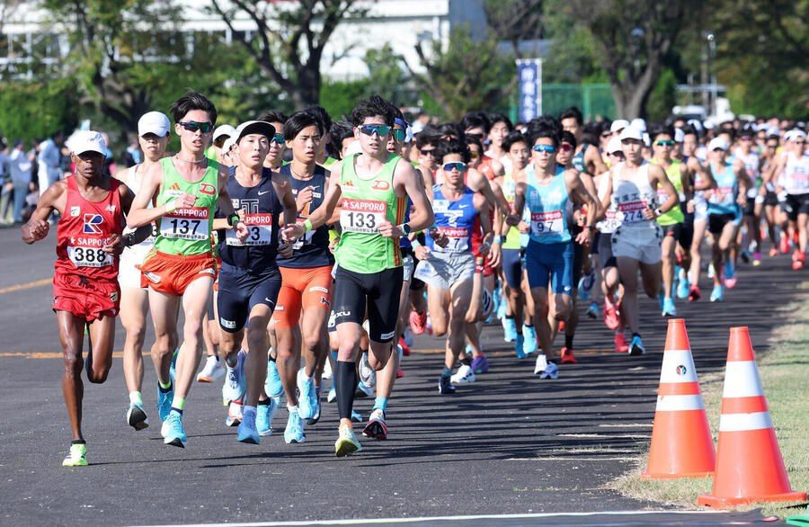 箱根駅伝予選会の選手たち
