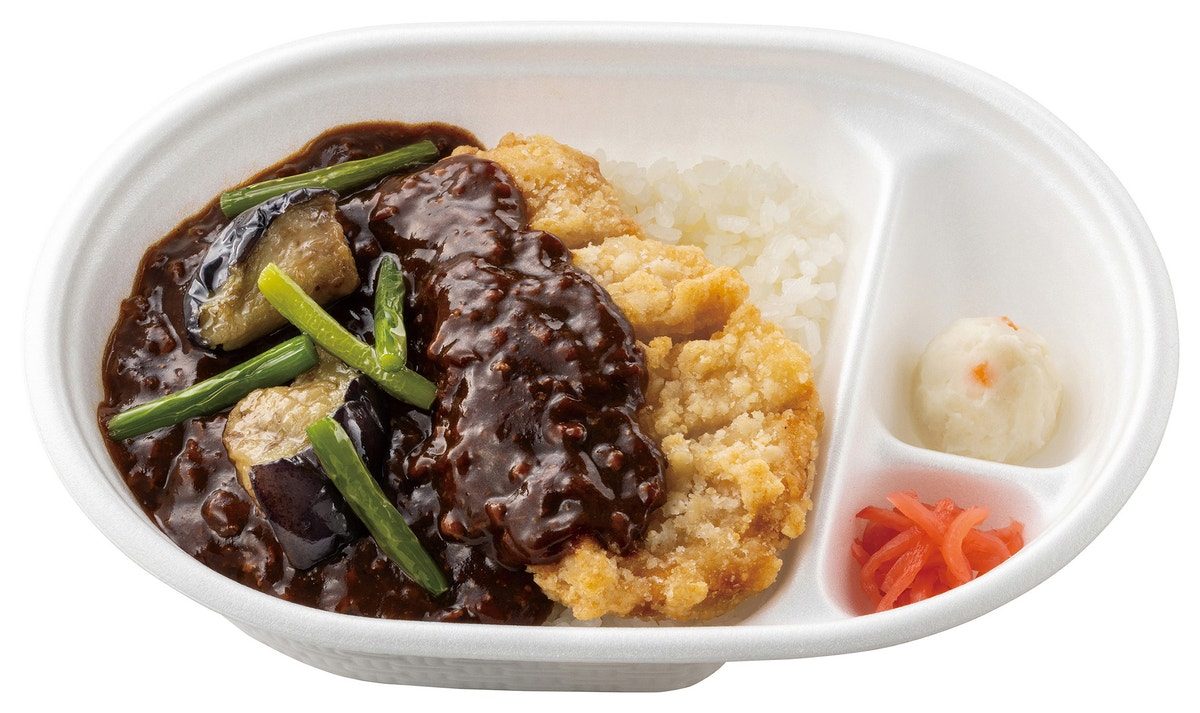 ほっともっと 麻婆竜田得弁ランチ 竜田揚げに麻婆をかけた弁当